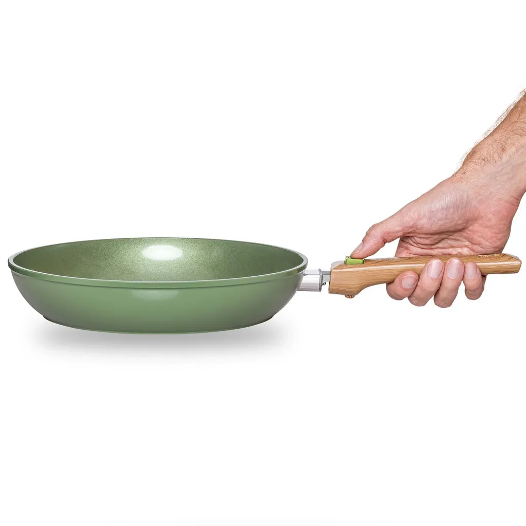 Just Vegan ECO Pfanne Mit Abnehmbarem Griff 24 Cm Aluminium Grün 14 Just Vegan ECO Pfanne Mit Abnehmbarem Griff 24 Cm Aluminium Grün – Bild 12