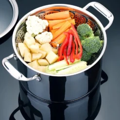 Edelstahl Dampfgarer Einstellbar Dünsteinsatz (16cm-25cm) Dämpfeinsatz Für Kochtöpfe -Angebote Gourmet Kueche Store 8996445dc136789f7369deabf848510e