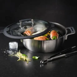 Rösle Schmorpfanne/Dampfgarer Mit Deckel Ø 28cm Silence Pro -Angebote Gourmet Kueche Store 925ad4f87ecfc6fe787c7f1582e46641