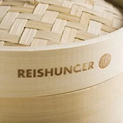 Reishunger Bambusdämpfer (Ø 20 Cm), Für 2 Personen, Inkl. 2 Baumwolltücher -Angebote Gourmet Kueche Store 9261e32ead995ab71f1bd63b19e478d5