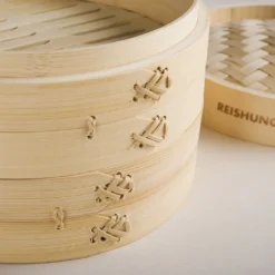 Reishunger Bambusdämpfer (Ø 20 Cm), Für 2 Personen, Inkl. 2 Baumwolltücher -Angebote Gourmet Kueche Store 9340278895c3348aca8a35f41e2223ed