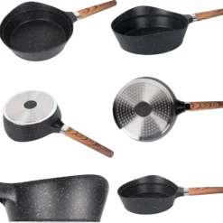 Fiora Topfset 19 Teilig Antihaftbeschichtung Aluguss Induktion Für Alle Herdarten Spülmaschinengeeignet Kochtöpfe Mit Pfannen -Angebote Gourmet Kueche Store 9432f11292fda00cc4d90b56deaf4aa9