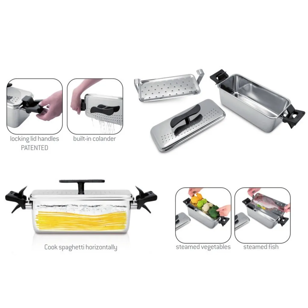 SPARGELTOPF Edelstahl Spaghettitopf Topf Mit Deckel Und Sieb SPARAGUS 10 SPARGELTOPF Edelstahl Spaghettitopf Topf Mit Deckel Und Sieb SPARAGUS – Bild 8