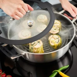 Rösle Schmorpfanne/Dampfgarer Mit Deckel Ø 28cm Silence Pro -Angebote Gourmet Kueche Store 9a664d6c3b93245ff39b0e67b5bbeb80