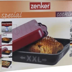Zenker XXL-Bräter Mit Deckel, Schwarz/Rot, 7200 -Angebote Gourmet Kueche Store a8a713d76686366c2e6d038175b32857