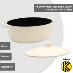 Karl Krüger 95034 Gusseisen Gansbräter Savanna Mit Deckel, 34 Cm -Angebote Gourmet Kueche Store a9f4c9e6c576f921c271d7f1ac9899e3