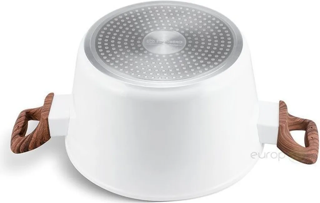 Weiße Keramik-Marmortöpfe Mit Bratpfanne Und Wok Set 15-teiliges 11 Weiße Keramik-Marmortöpfe Mit Bratpfanne Und Wok Set 15-teiliges – Bild 9