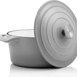 BBQ-Toro Cocotte | 4,0 Liter - Ø 24 Cm | Gusseisen, Emailliert, Grau -Angebote Gourmet Kueche Store ac0fc30ee86dcf77fcb069bff9fba354