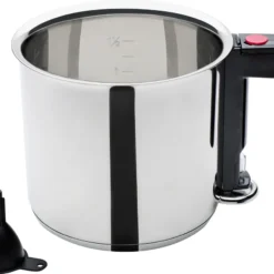 GSW Simmertopf 16cm, Edelstahl, Kunststoff, Simmertopf ø Ca. 16 X H 15,0cm / Einfülltrichter