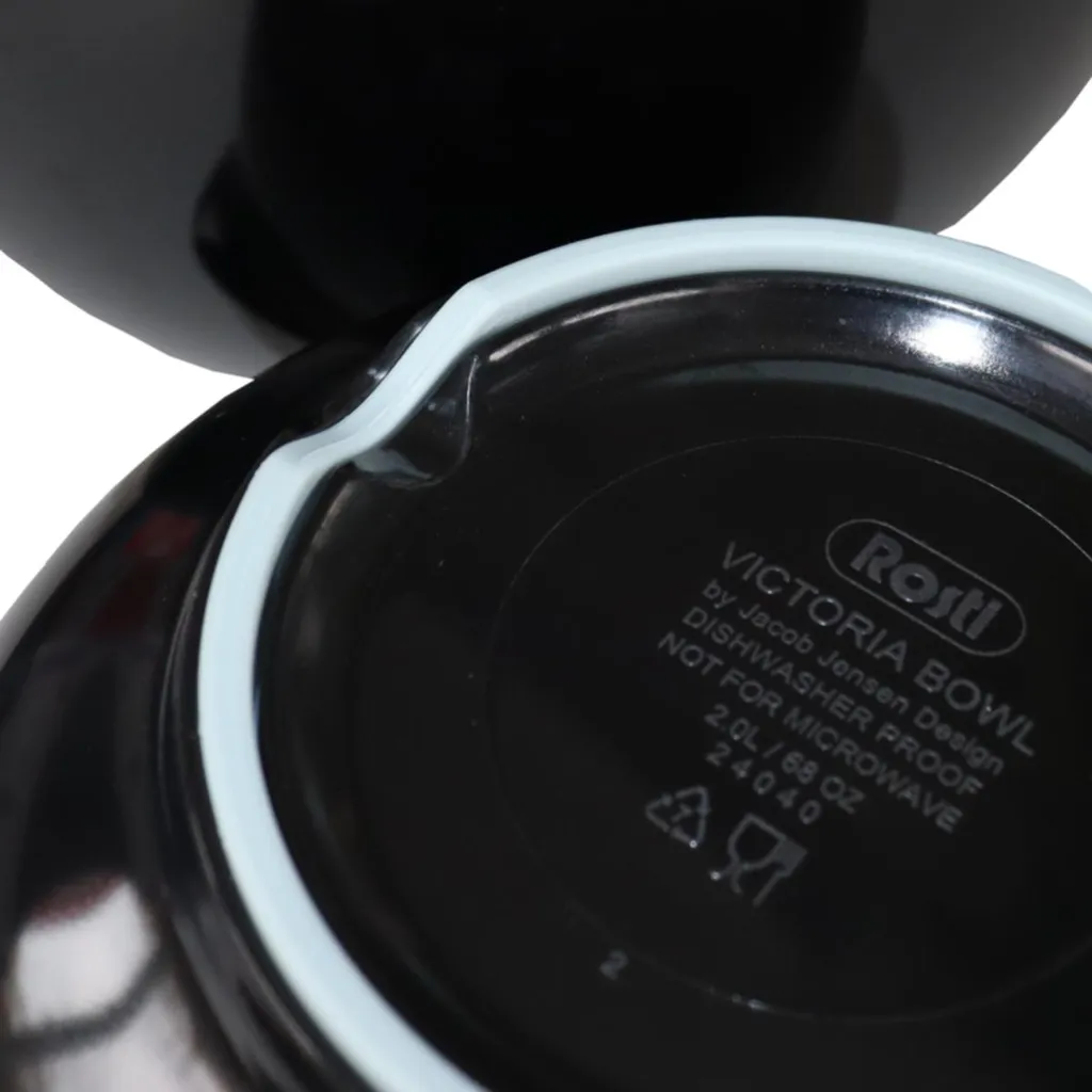 Mepal ROSTI Schüssel 2-er Set VICTORIA Schwarz Ca 2+3L 5 Mepal ROSTI Schüssel 2-er Set VICTORIA Schwarz Ca 2+3L – Bild 3