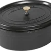 STAUB Cocotte Oval 37cm Schwarz -Angebote Gourmet Kueche Store af78f921cdcbb096a4e6bad4426958fe