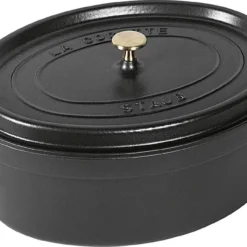 STAUB Cocotte Oval 37cm Schwarz