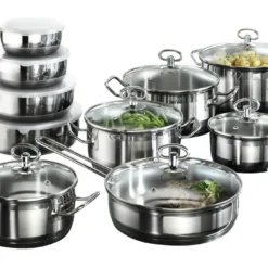 Angebote Gourmet Kueche Store 22 Karcher Kochtopfset JASMIN, 20-tlg., Edelstahl