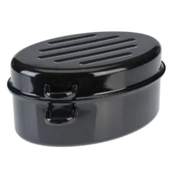 Testrut Emaille Gansbräter Für Alle Herdarten, 42 Cm Massive Qualität, Antihaft, Klassische Optik