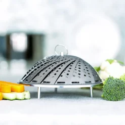 Edelstahl Dampfgarer Einstellbar Dünsteinsatz (16cm-25cm) Dämpfeinsatz Für Kochtöpfe -Angebote Gourmet Kueche Store b297f7103235041c609a4402d812ba39