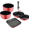 Bergner Induktion Grill Bratpfanne Kasselrolle Topf Kochtopfset Click & Cook Set, Ausführung:Topf Ø 16cm