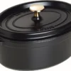 Staub Cocotte Oval 37 Cm Schwarz