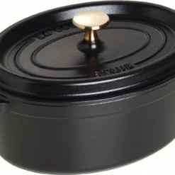 Staub Cocotte Oval 37 Cm Schwarz