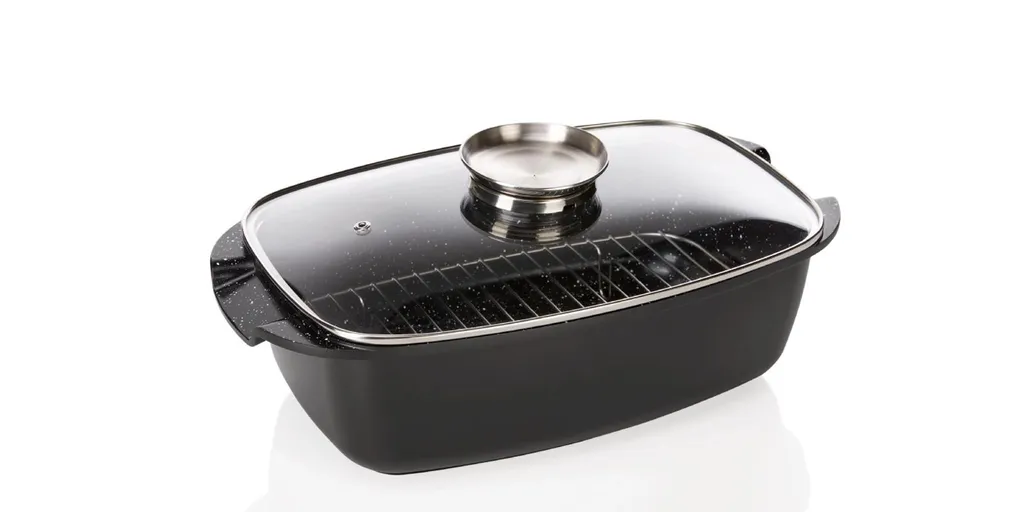 Ernesto Bräter Aluguss 5,7 L Keramikbeschichtet Brattopf Mit Einsatz 4 Ernesto Bräter Aluguss 5,7 L Keramikbeschichtet Brattopf Mit Einsatz – Bild 2