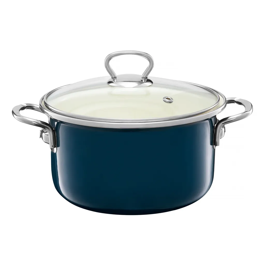 Kochtopf PLUS 22 Cm Emaliert Türkis EMALIA OLKUSZ 3 Kochtopf PLUS 22 Cm Emaliert Türkis EMALIA OLKUSZ