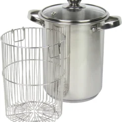 Edelstahl Spargeltopf Mit Siebeinsatz Und Glasdeckel Fassungsvermögen 3,9ltr. Für Alle Herdarten Und Induktion Inkl. Einem Gratis Spargelschäler -Angebote Gourmet Kueche Store ba7ee11427eb5fba30cd82e3ef31383c