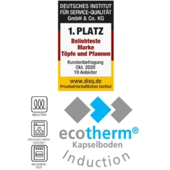 Schulte-Ufer Set 1071 Avanti Set, 9tlg. Edelstahl Topfset, Induktionstauglich, Inklusive 3 Glasdeckel & 2 Bratpfannen, Innenskalierung, Schüttrand -Angebote Gourmet Kueche Store bb3898ae73befcc816ffff14b1cec7fd