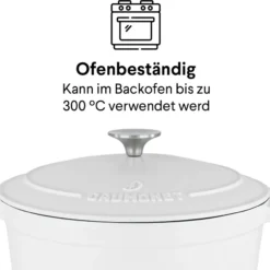 Daumonet Gusseisen-Bräter - Rund Ø 26 Cm - Weiß -Angebote Gourmet Kueche Store bcc467c57004a54756b26261b8a7f5df