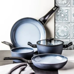 Moneta Aria Kochset, 5-tlg., Kochtopf, Bratpfanne, Topf, Pfanne, Stieltopf, Deckel, Aluminium, 0014126573 -Angebote Gourmet Kueche Store c23ee63ec7296dda6fa762b1b20082f6