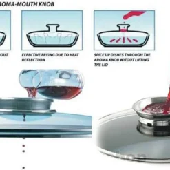 Graue Töpfe Und Kasserolle Mit Marmorbeschichtung -Angebote Gourmet Kueche Store c2b9d6e6baf7f26187e084a82b7834bb
