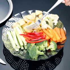 Edelstahl Dampfgarer Einstellbar Dünsteinsatz (16cm-25cm) Dämpfeinsatz Für Kochtöpfe -Angebote Gourmet Kueche Store c4b3212de3892a8585a8623326f57ee1