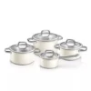 Topfset INDUKTION Kochtopfset 8 Tlg. X4 Töpfe MIT GLASDECKELN Edelstahl Weiß 1 Topfset INDUKTION Kochtopfset 8 Tlg. X4 Töpfe MIT GLASDECKELN Edelstahl Weiß -Angebote Gourmet Kueche Store c5ef4601903c1fb26063aa1fab363587