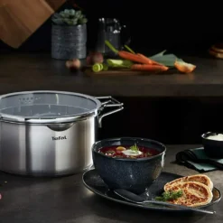 Tefal NORDICA Topfset Edelstahl 6-teilig H852S3 + DUETTO Bratpfanne °20cm 11 Tefal NORDICA Topfset Edelstahl 6-teilig H852S3 + DUETTO Bratpfanne °20cm -Angebote Gourmet Kueche Store c702f4baef161ab11297db00a61c1b68