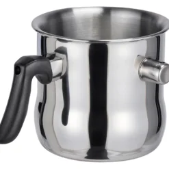 Milchtopf Edelstahl Simmertopf Doppelwandig 1,2 L Wasserbadtopf