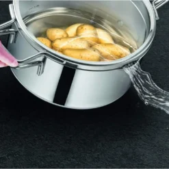 TEFAL Nordica H852SA55 Stahl-Topfset Mit Deckel 10-teilig, Topf: 18/20/24 Cm, Kochtopf Hoch 22cm, Rondel 16cm -Angebote Gourmet Kueche Store c97918314ba2561b355cb16d17c07c67