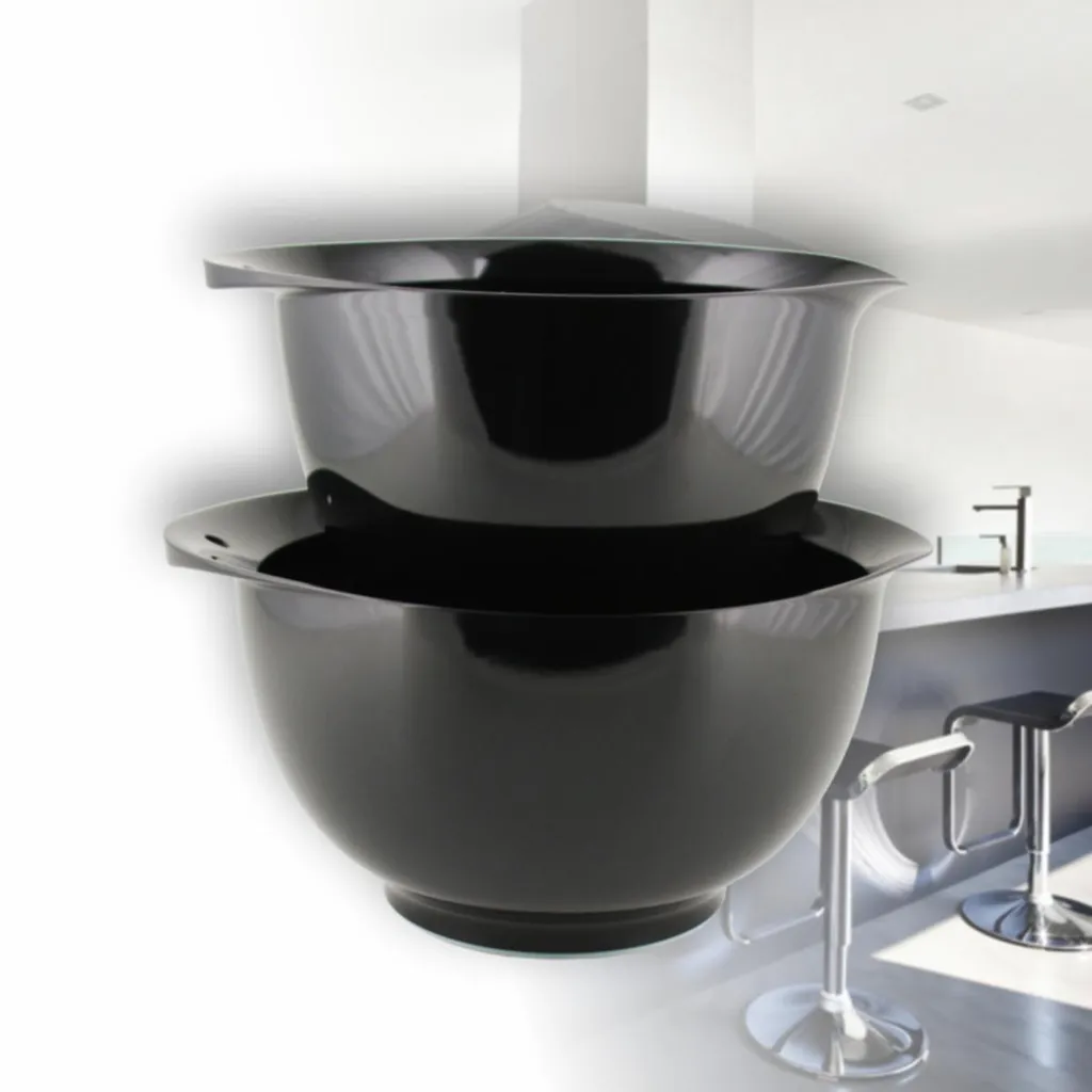 Mepal ROSTI Schüssel 2-er Set VICTORIA Schwarz Ca 2+3L 6 Mepal ROSTI Schüssel 2-er Set VICTORIA Schwarz Ca 2+3L – Bild 4