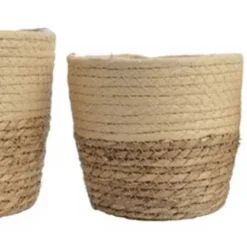 Korb/Übertopf - Beige - Seegras - Ø 14 Cm -Angebote Gourmet Kueche Store cb3579503b6a1c15b44fed7490392aab