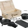 BBQ-Toro 8-teiliges Dutch Oven Set In Holzkiste | Gusseisen, Bereits Eingebrannt -Angebote Gourmet Kueche Store cc8412f6223d8e599bf2c285bbc7f827