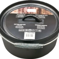 Dutch Oven Aus Gusseisen Ø25 Cm - Feuertopf Mit Tragegriff