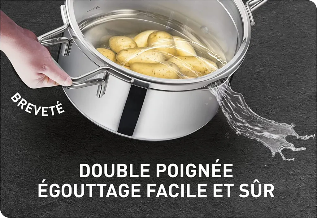 Tefal NORDICA Kochtopf Mit Glas-Siebdeckel Induction °24cm 5L H85224 4 Tefal NORDICA Kochtopf Mit Glas-Siebdeckel Induction °24cm 5L H85224 – Bild 2