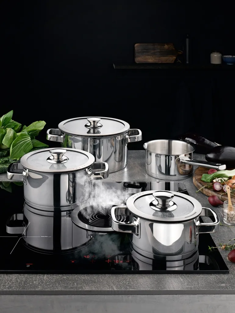 Kochtopf-Set - Edelstahl - Mit Deckel 4 Kochtopf-Set - Edelstahl - Mit Deckel – Bild 2
