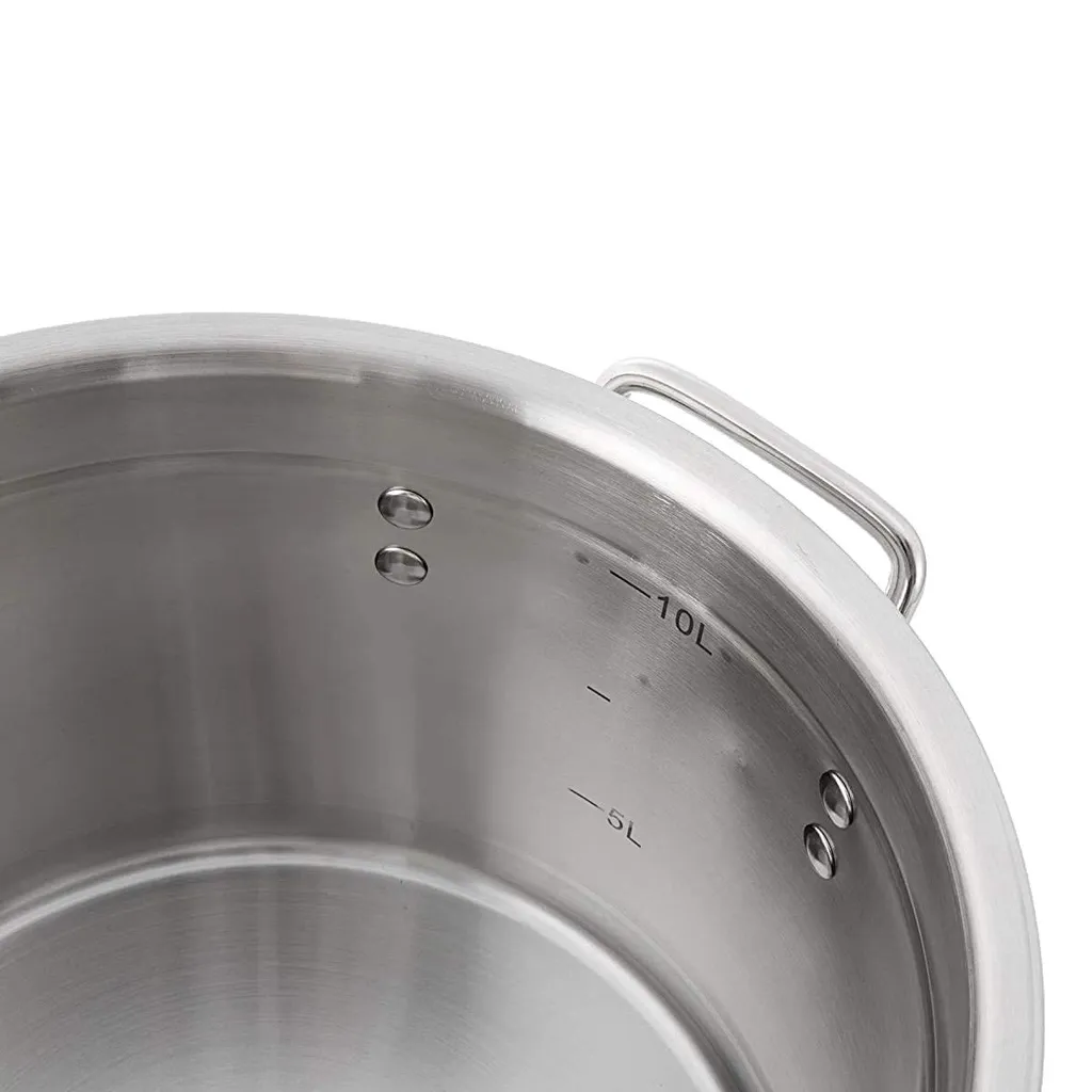 Gastronomie Kochtopf Aus Edelstahl 40x26cm (30L) 5 Gastronomie Kochtopf Aus Edelstahl 40x26cm (30L) – Bild 3