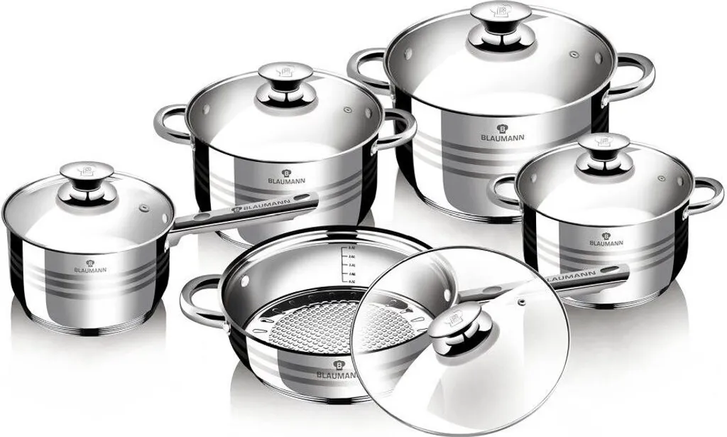 Blaumann-Gerichte Edelstahl 10 Stc Jumbo Gourmet Line BL-167 3 Blaumann-Gerichte Edelstahl 10 Stc Jumbo Gourmet Line BL-167