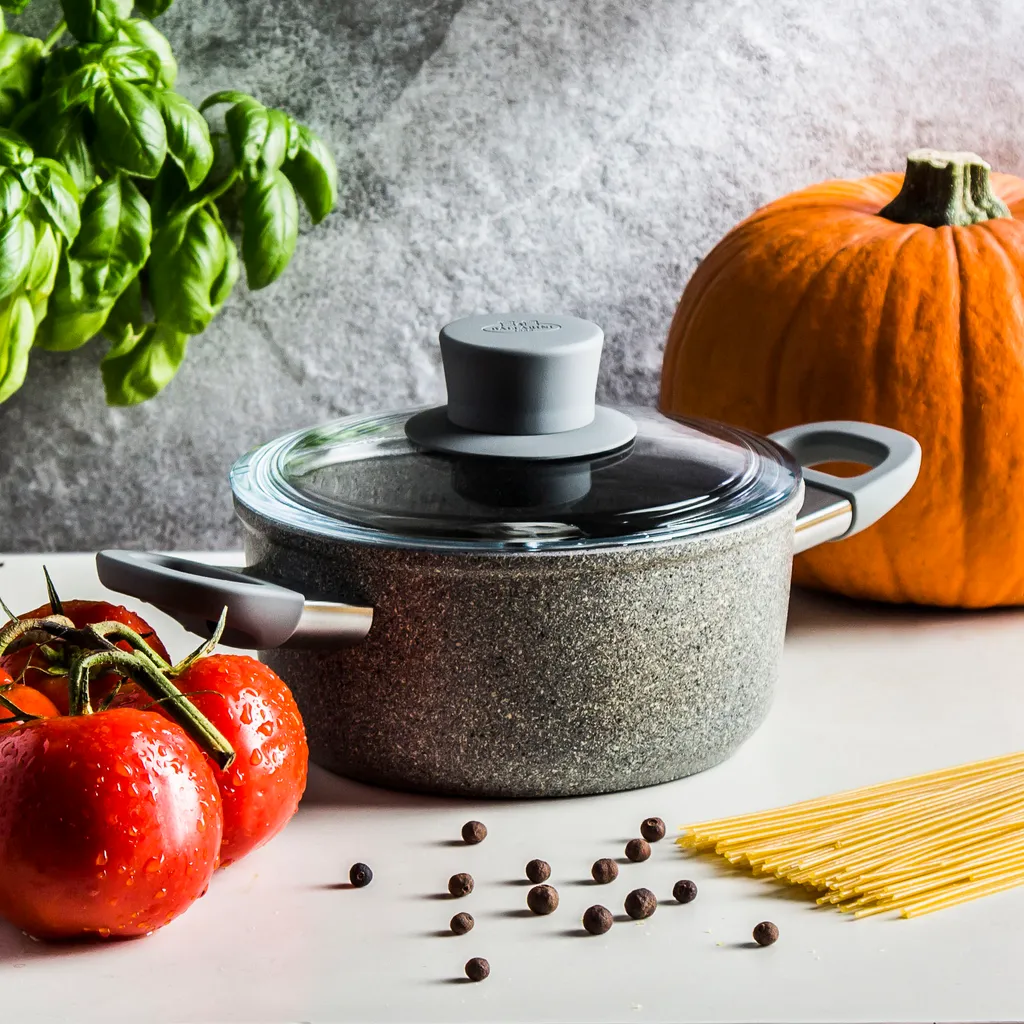 BALLARINI 75002-938-0, 2 L, Rund, Grau, Aluminium, Grau, Gas, Induktion 4 BALLARINI 75002-938-0, 2 L, Rund, Grau, Aluminium, Grau, Gas, Induktion – Bild 2