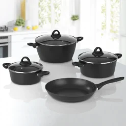 Bratoni Aluminium-Kochtopf Schwarz Mit Glasdeckel - Geschmiedet - 24 Cm Kochtopf Topf Glasdeckel Töpfe Suppentopf Deckel 24cm Geschmiedet Universaltopf 19 Bratoni Aluminium-Kochtopf Schwarz Mit Glasdeckel - Geschmiedet - 24 Cm Kochtopf Topf Glasdeckel Töpfe Suppentopf Deckel 24cm Geschmiedet Universaltopf -Angebote Gourmet Kueche Store f869de6c6e5ce631f39408e60cb68df7