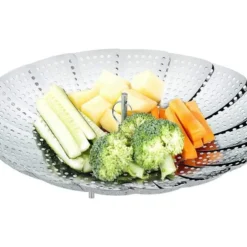 Edelstahl Dampfgarer Einstellbar Dünsteinsatz (16cm-25cm) Dämpfeinsatz Für Kochtöpfe