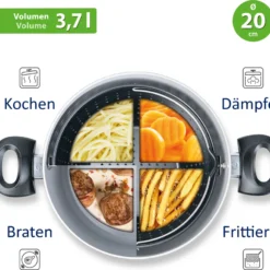 Genius Cerafit Magic Pot Kochtopf-Set 20cm - Topf 3,7l Mit Siebeinsatz & Glas-Deckel Für Einfaches Kochen, Drehen, Dünsten & Servieren; A24661 11 Genius Cerafit Magic Pot Kochtopf-Set 20cm - Topf 3,7l Mit Siebeinsatz & Glas-Deckel Für Einfaches Kochen, Drehen, Dünsten & Servieren; A24661 -Angebote Gourmet Kueche Store fd9906562c9b75123b4fe2e334411c6e