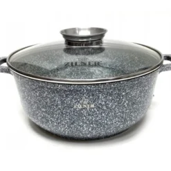 Graue Töpfe Und Kasserolle Mit Marmorbeschichtung -Angebote Gourmet Kueche Store fdadcecd31c598ae718322d42dc15db3